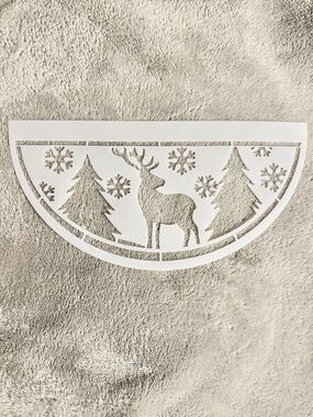 Half Round Christmas Decor Stencil